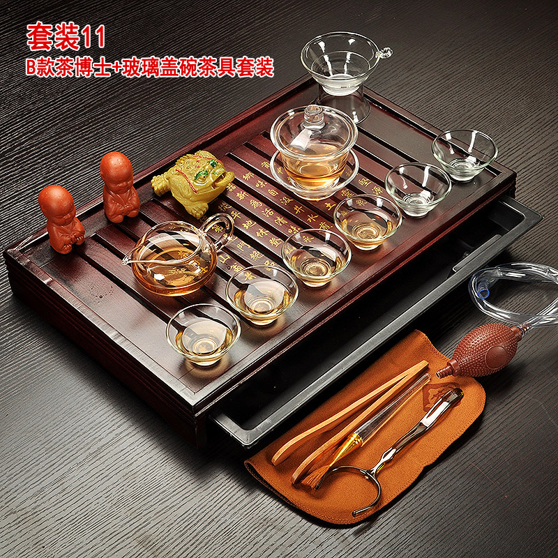 Binglie Cinnabar ceramics Kungfu Online tea set suit household teapot teacup a complete set Bamboo solid wood tea tray Tea Servicein the Tableware , Tea set , Kung Fu Tea category - from Buy2taobao.com to provide professional Taobao agent buy service