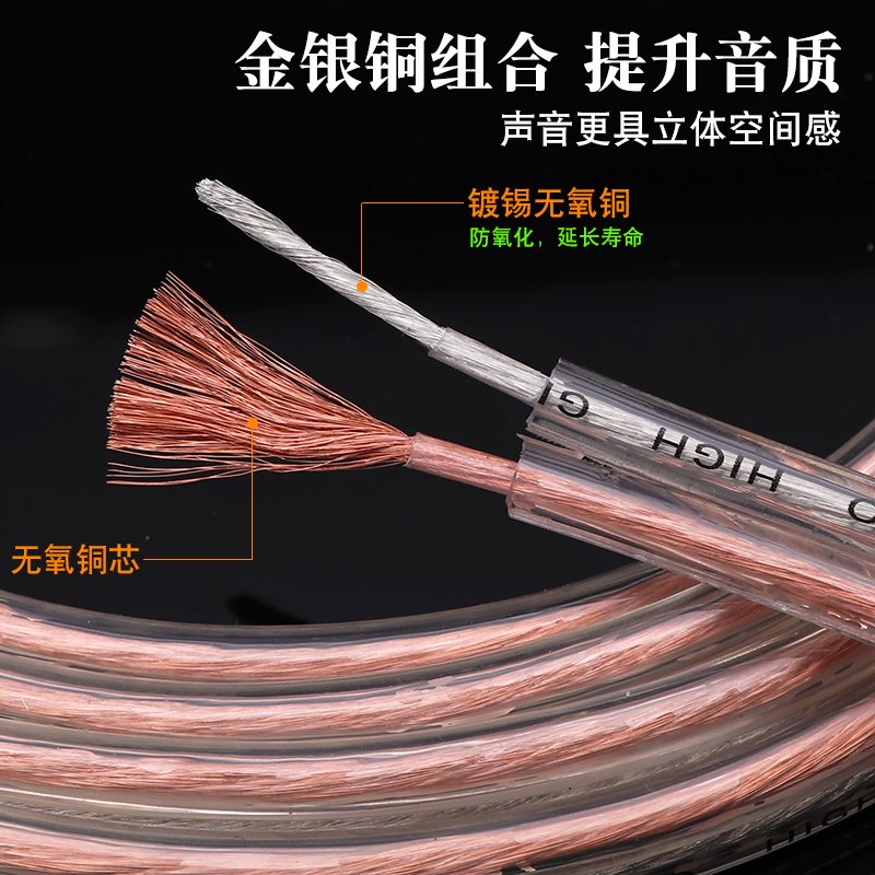 新上发烧专业纯铜音响音频 无氧铜线材线喇叭线 音箱连接线散线10|ruв категории видео электрических приборов, видео бытовой арматура, катанки - от Buy2taobao.com для оказания профессиональной услуги покупки агента Taobao