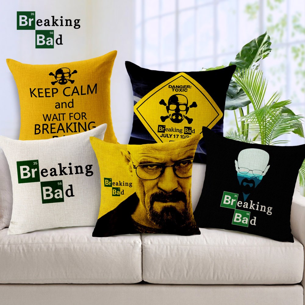 New products U.S. drama kill oneself Breaking Bad Flax Cotton and hemp sofa Pillows automobile Cushion Soft loadingin the Home Fabric , Pillow/Pillow category - from Buy2taobao.com to provide professional Taobao agent buy service