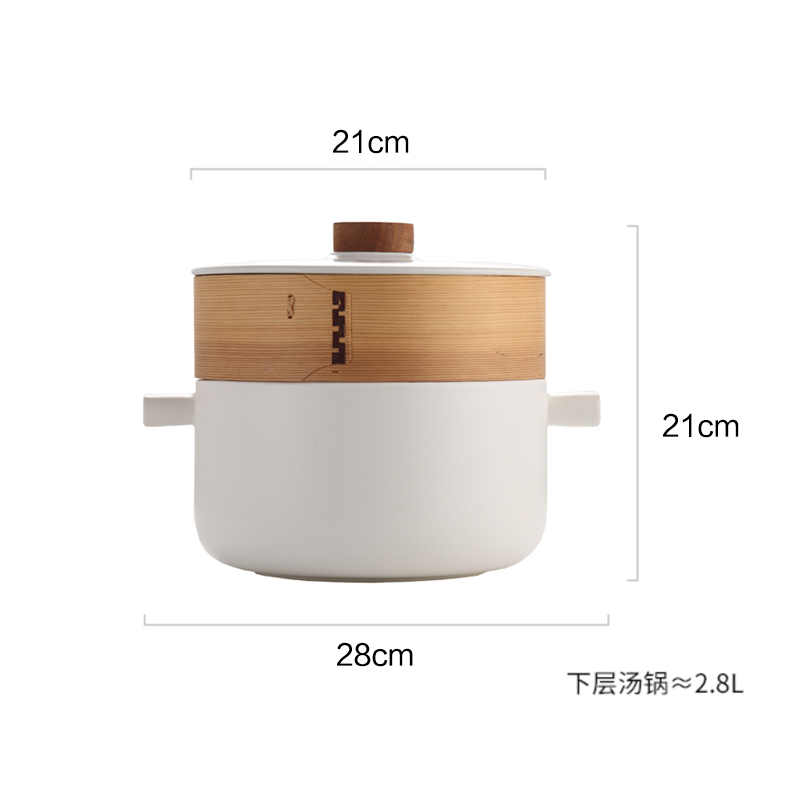 炖锅家用层叠蒸锅明火摆盘日式蒸笼煲汤砂锅耐高温多功能陶瓷汤锅在类目 厨房/烹饪用具, 烹饪用具, 锅具/煲/烧水壶, 砂锅/石锅中 - 来自Buy2taobao.com提供专业的淘宝代购服务