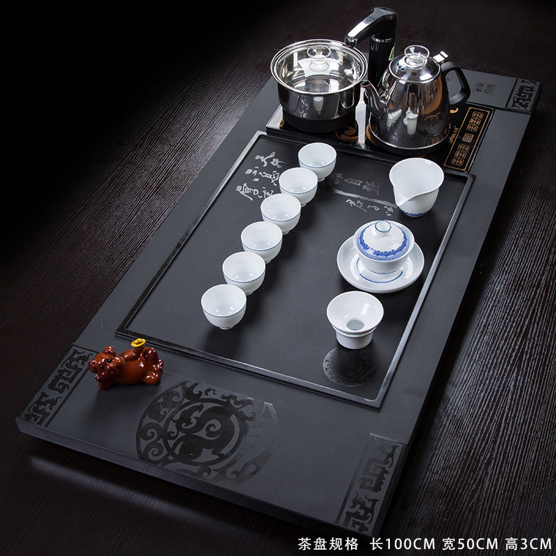 Magnetic furnace suit household fully automatic Four Kungfu Online tea set Oishi Tea Service Block Black stone tea tray tea setin the Tableware , Tea set , Tea tray category - from Buy2taobao.com to provide professional Taobao agent buy service