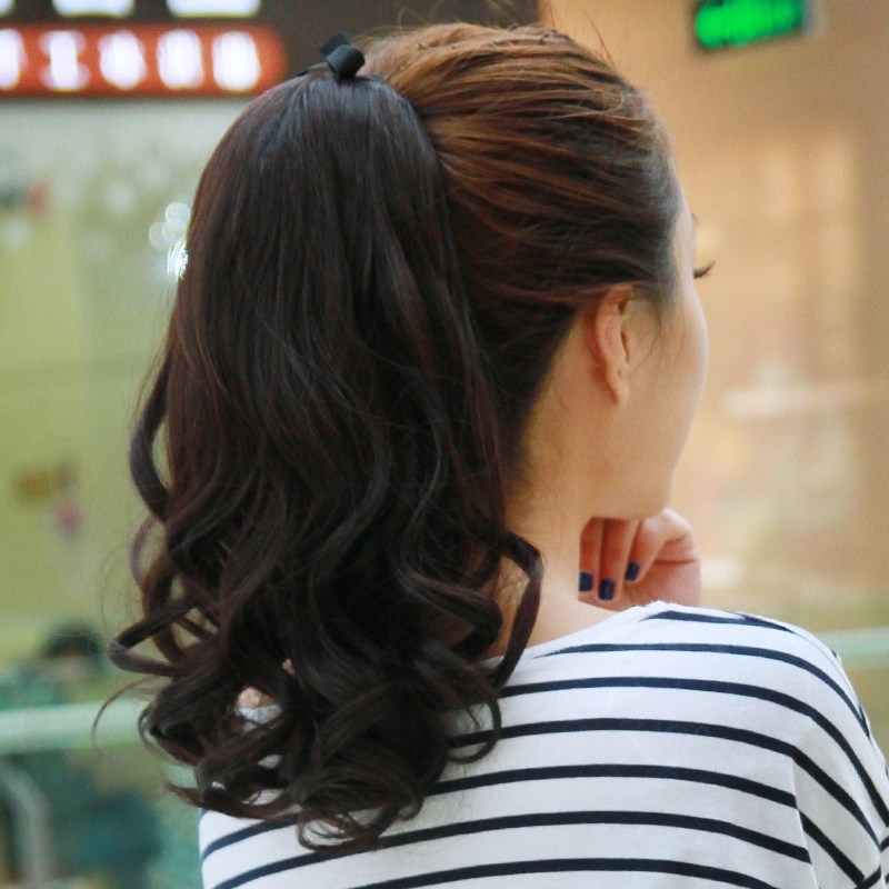 2019 new pattern Wig Ponytail Mid length version Pear Ponytail Big wave Ponytail Long Curls Wigin the Hair Care/Wig , Wig , Mawei category - from Buy2taobao.com to provide professional Taobao agent buy service