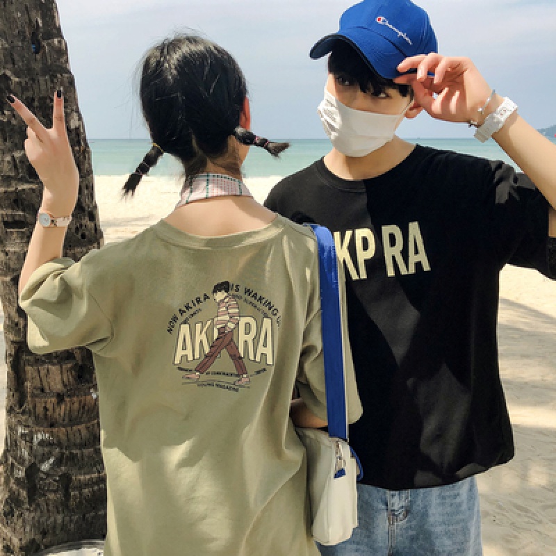 短袖情侣服ins潮夏季2019年港风学生网红t恤宽松百搭男女通穿半袖在类目 模玩/动漫/周边/cos/桌游, Cosplay服饰/道具/服务, Cosplay男装中 - 来自Buy2taobao.com提供专业的淘宝代购服务