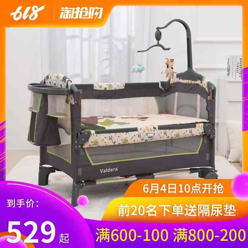 portable Baby bed Foldable multi-function Newborn bb Playpen Mosaic Big bed baby table European stylein the Diapers/Care/Feeding/Push lathe , Crib/Crib/Cradle/Chair , Crib/Children's beds category - from Buy2taobao.com to provide professional Taobao agent buy service