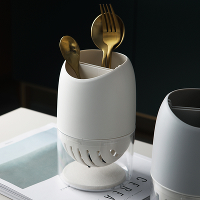 沥水筷子架笼子家用筷筒厨房放收纳盒的筷子筒托勺子桶架筷篓简约