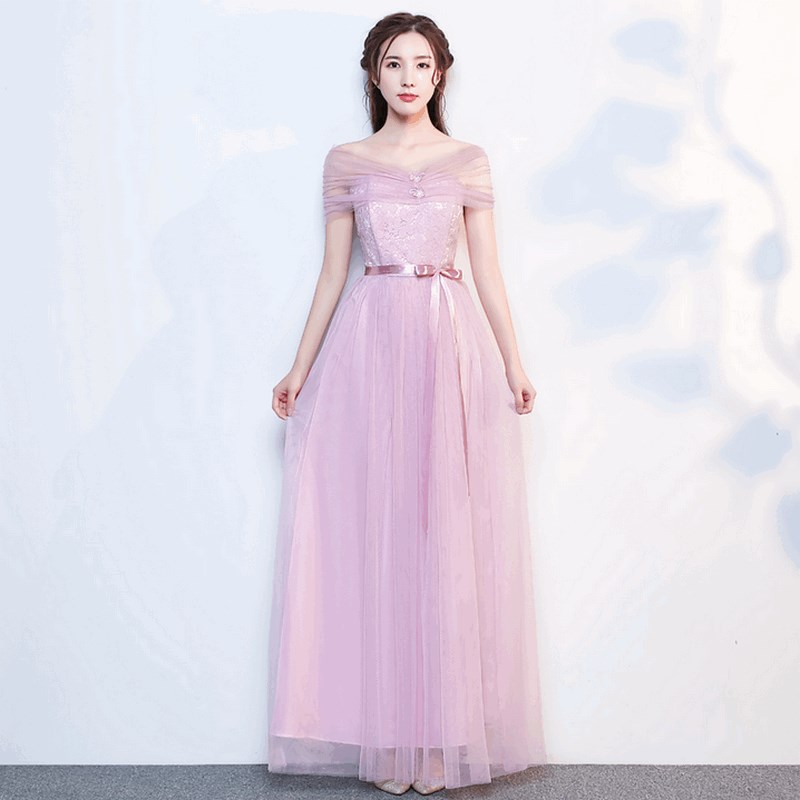 韩式优雅韩版姐妹团裙装长裙新款抖音个性时尚伴娘服秋季新款梦幻在类目 女装/女士精品, 婚纱/旗袍/礼服, 礼服/晚装中 - 来自Buy2taobao.com提供专业的淘宝代购服务