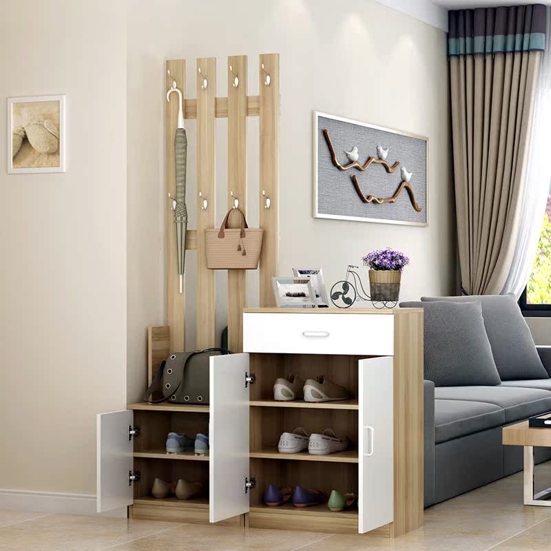 multi-function shoe rack combination Floor type coat hanger clothes simple and easy one Shoe cabinet Foyer Coat bedroom Hooksin the Residential furniture , Shelf , Coat Rack category - from Buy2taobao.com to provide professional Taobao agent buy service