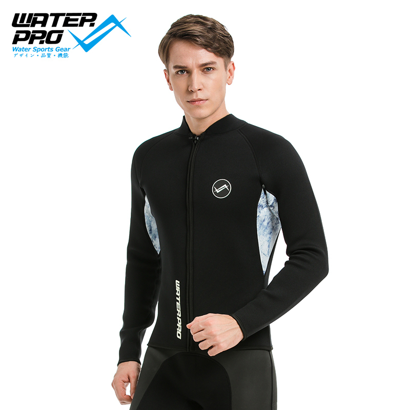 WaterPro 3mm分体长袖泳衣潜水服男士冲浪水母衣速干防水夹克|msdalam kategori luar/Mountaineer/Camping/Aksesori perjalanan, pakaian luar, wetsuit - dari Buy2taobao.com untuk memberikan perkhidmatan ejen Taobao profesional membeli