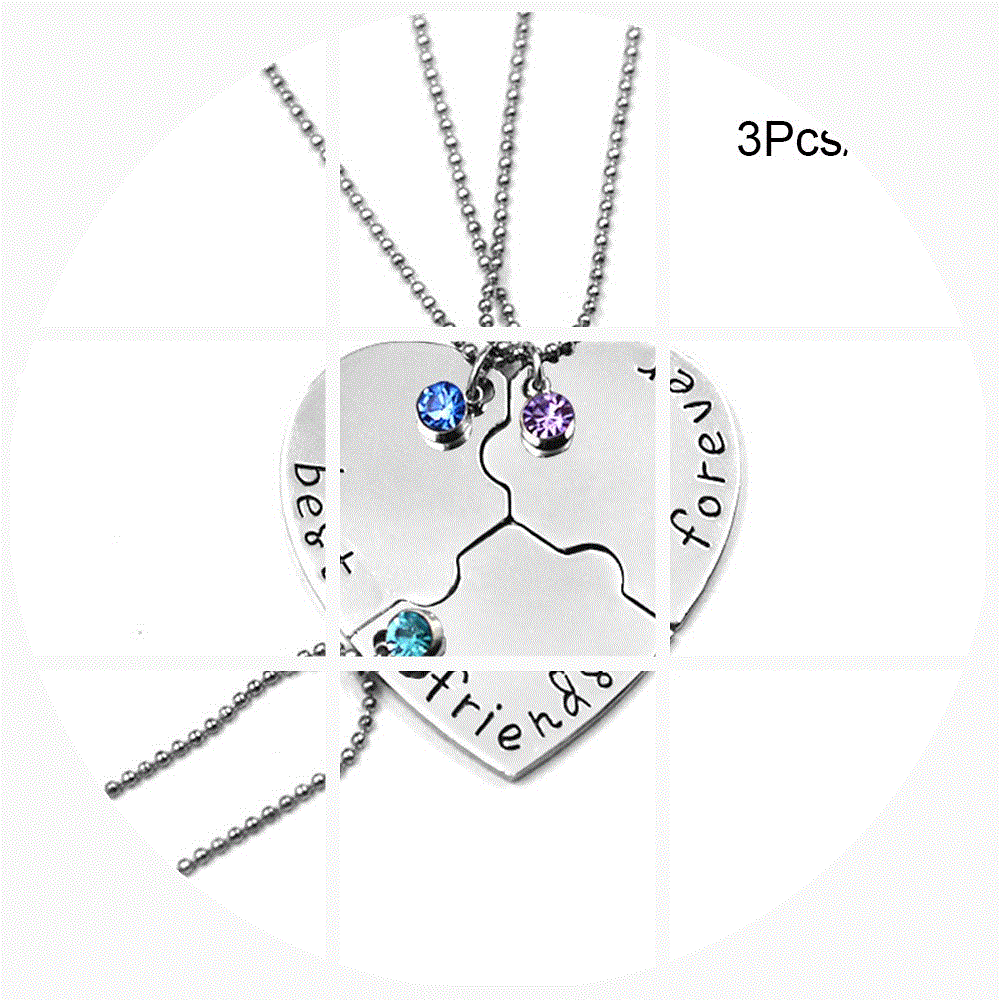 3pcs/set best friend forever and ever bff friend necklace|msdalam kategori Penternakan haiwan/bekalan pertanian, Penternakan haiwan/peralatan pertanian, peralatan memancing - dari Buy2taobao.com untuk memberikan perkhidmatan ejen Taobao profesional membeli