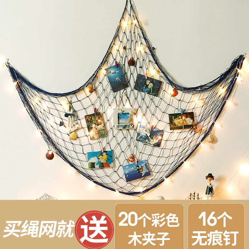地中海渔网相片照片墙ins风房间装饰品墙面悬挂网格麻绳挂墙壁饰|ruв категории Домашний быт, рамка/рамка - от Buy2taobao.com для оказания профессиональной услуги покупки агента Taobao