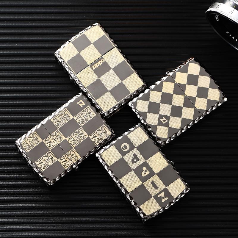 Original ZIPPO lighter Genuine Windbreak Korean Edition zippo Gold-plated Black Ice lattice special counter personality Letteringin the ZIPPO/Swiss Army Knife/Glasses , Brand lighters and accessories , ZIPPO/Zippo category - from Buy2taobao.com to provide professional Taobao agent buy service