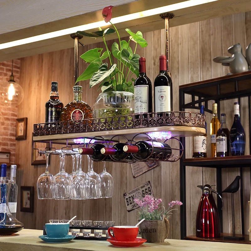 Wood wine racks Wine glass holder suspension Bar counter Wine cup holder Upside down household originality European style Wine rackin the Tableware , Flagon/Wineglass/Wine , Wine category - from Buy2taobao.com to provide professional Taobao agent buy service