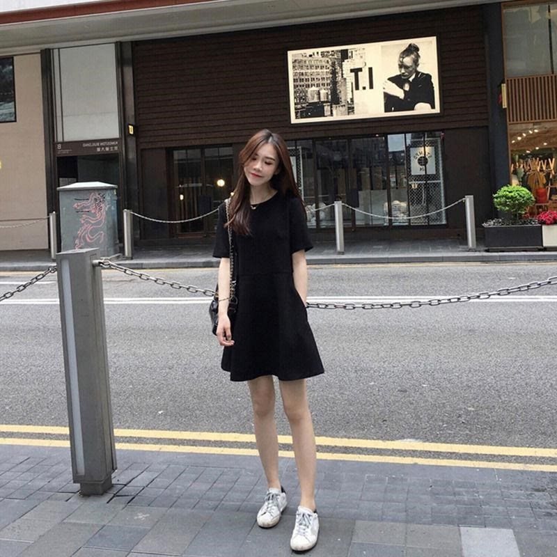 skirt student Korean Edition literature Dress Self cultivation Retro Cold Scheming Hepburn Black Autumnin the Men's clothing, National costume category - from Buy2taobao.com to provide professional Taobao agent buy service