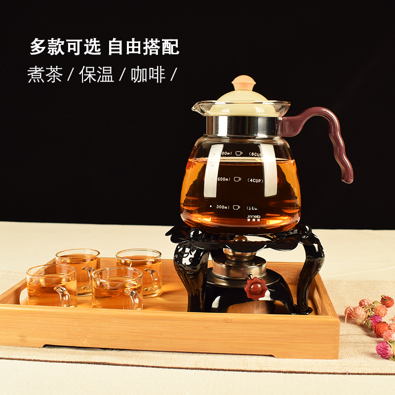 不鏽鋼餐廳玻璃壺燒茶爐整套花茶壺酒精爐加熱底座古典式爐具功夫在類目 餐飲具, 茶具, 茶道/零配中 - 來自Buy2taobao.com提供專業的淘寶代購服務
