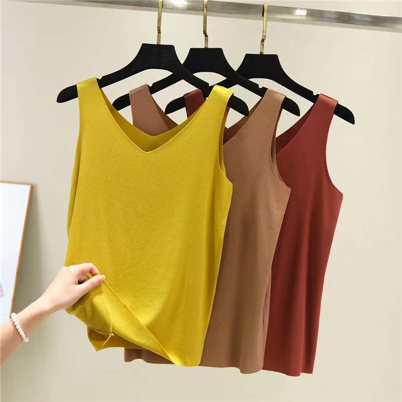 2019 Spring and summer No trace vest camisole Xpress Self cultivation Internal lap Easy Large Base coatin the Women's clothing/Boutique , T-shirt category - from Buy2taobao.com to provide professional Taobao agent buy service