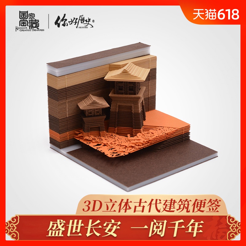 国家宝藏x你好历史官方周边创意3d立体模型唐代阙楼便签在类目 节庆用品/礼品, 其它节庆用品中 - 来自Buy2taobao.com提供专业的淘宝代购服务