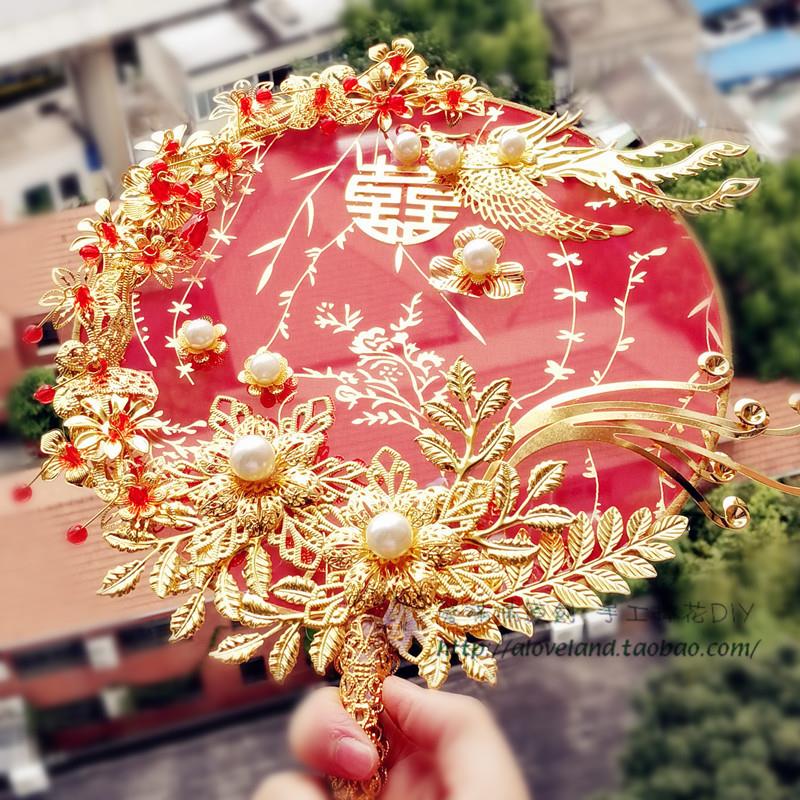 【新品1月3號發貨】新娘捧花中式團扇婚禮褂旗袍結婚紅【新品1月3在類目 鮮花速遞/花卉仿真/綠植園藝, 婚禮鮮花布置, 新娘手捧花中 - 來自Buy2taobao.com提供專業的淘寶代購服務