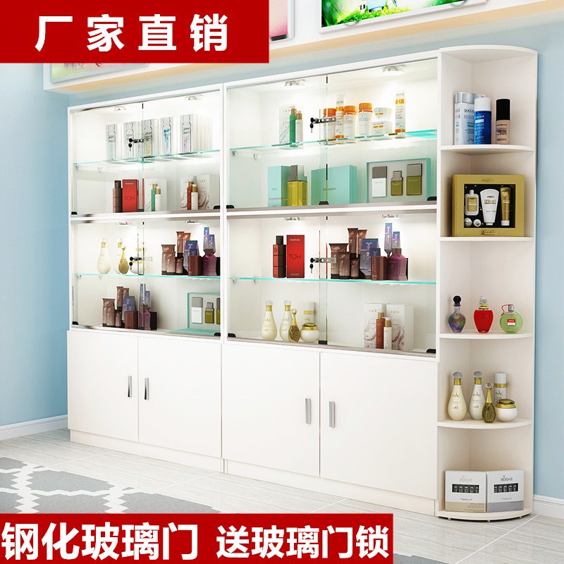 化妆品展示柜美容院韩式玻璃门产品带锁简约现代多功能货架陈列柜|ruв категории коммерческий/офисная мебель, полки/витрина, бутик - витрина/витрина - от Buy2taobao.com для оказания профессиональной услуги покупки агента Taobao