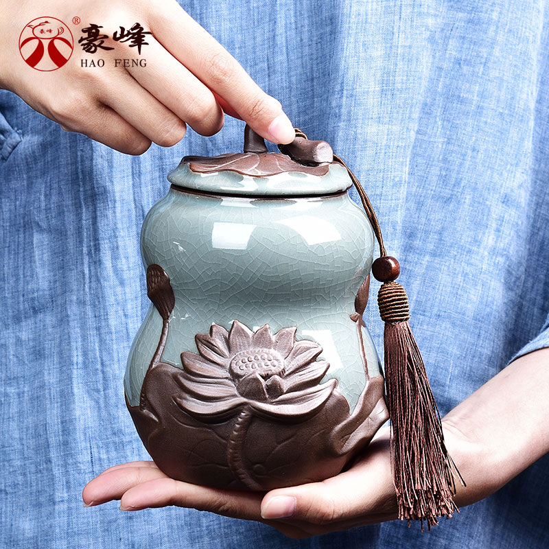 储罐储蓄罐家用防潮密哥窑茶叶罐陶瓷存封罐功夫茶具茶道配件在类目 餐饮具, 茶具, 茶叶罐中 - 来自Buy2taobao.com提供专业的淘宝代购服务