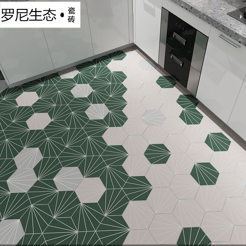 北欧简约瓷砖六角花砖仿古砖卫生间地砖厨房阳台墙砖防滑六边形砖|ruв категории награду материалов, керамическая плитка, старинного кирпича (включая культуры камень) - от Buy2taobao.com для оказания профессиональной услуги покупки агента Taobao