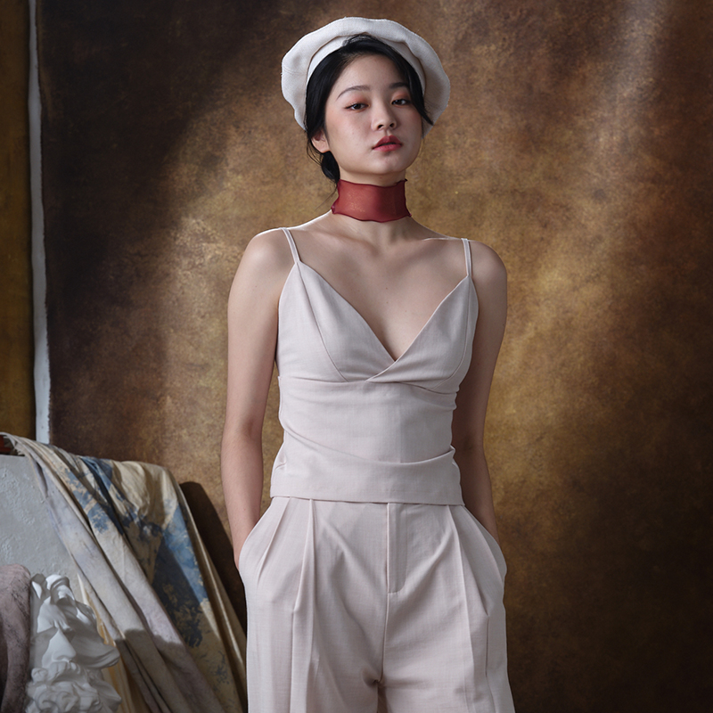 ELM Original Women's wear 2019 new pattern Backless camisole vest jacket sexy summer fashion Versatile clothesin the Women's clothing/Boutique , Vest harness category - from Buy2taobao.com to provide professional Taobao agent buy service