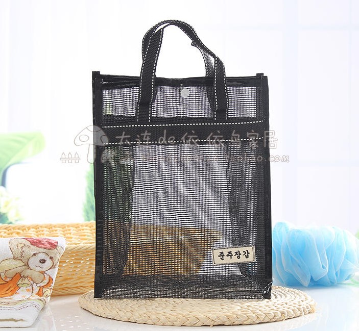 Korean PVC Plastic Hollow Mesh take a shower Hand wash bag Buckle pocketin the Family/Personal Cleaning Tools , Personal care cleaning appliances , Wash bag category - from Buy2taobao.com to provide professional Taobao agent buy service