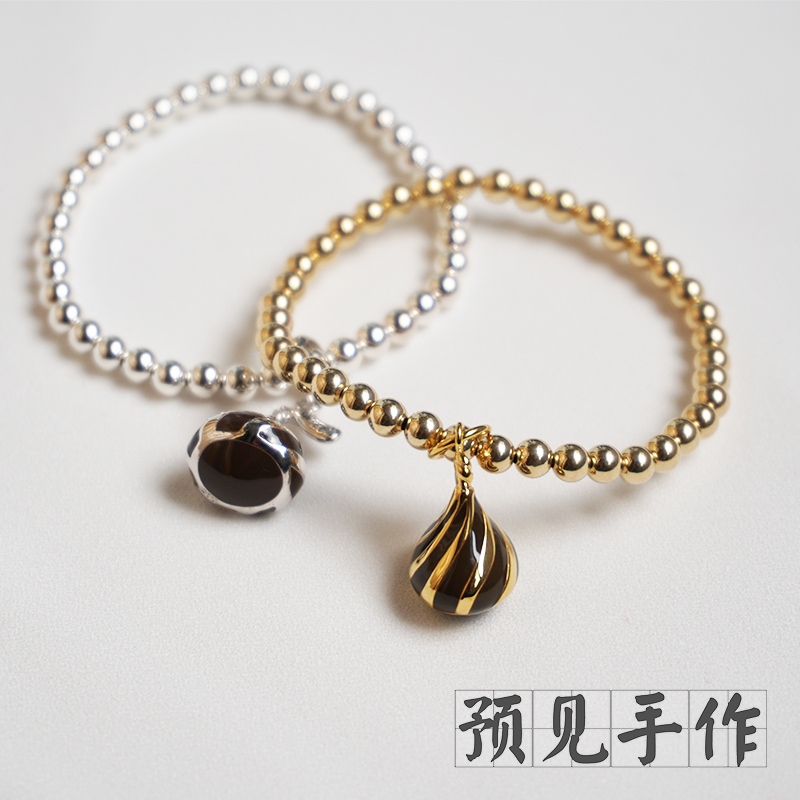 Foreseeable hand 925 Sterling Silver Enamel Hershey chocolate lovers Bracelet originality student Christmas giftin the Accessories/Fashion Jewelry, Bracelets  category - from Buy2taobao.com to provide professional Taobao agent buy service