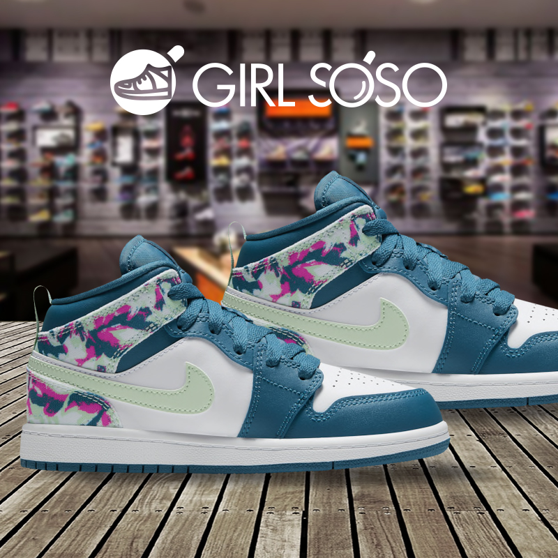 美国代购直邮 JORDAN AJ1 乔1 mid 油漆蓝粉宝宝童鞋篮球鞋亲子在类目 童鞋/婴儿鞋/亲子鞋, 运动鞋中 - 来自Buy2taobao.com提供专业的淘宝代购服务