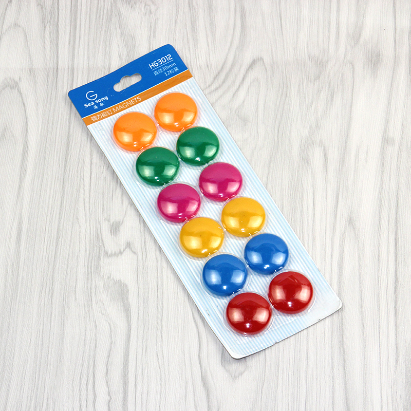 Sea Song colour Whiteboard Magnetic nail lodestone/Magnet φ 30mm 12 grain/cardin the Electronic Dictionary/Electronic paper book/Stationery , Teaching demonstration/Display notices supplies , Whiteboard category - from Buy2taobao.com to provide professional Taobao agent buy service