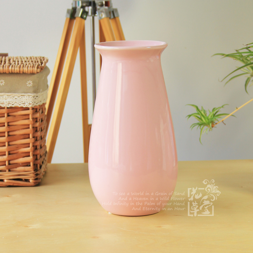vase ceramics Like a breath of fresh air a living room decorate desktop Decoration Modern minimalist Pink Large Creative home literaturein the Home accessories , Vase/Flower/Artificial flowers/Imitation jewelry , Flower/Vase , Vase category - from Buy2taobao.com to provide professional Taobao agent buy service