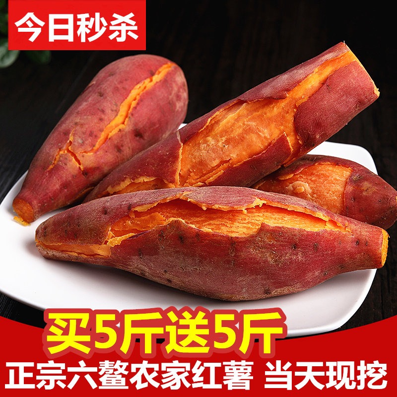 现挖六鳌沙地红心蜜薯带箱10斤新鲜农家香薯甜番薯烤地瓜山芋包邮|ruв категории водной мясо/свежие фрукты и овощи/еда, свежие овощи/овощной продукции, свежие овощи, сладкий картофель - от Buy2taobao.com для оказания профессиональной услуги покупки агента Taobao