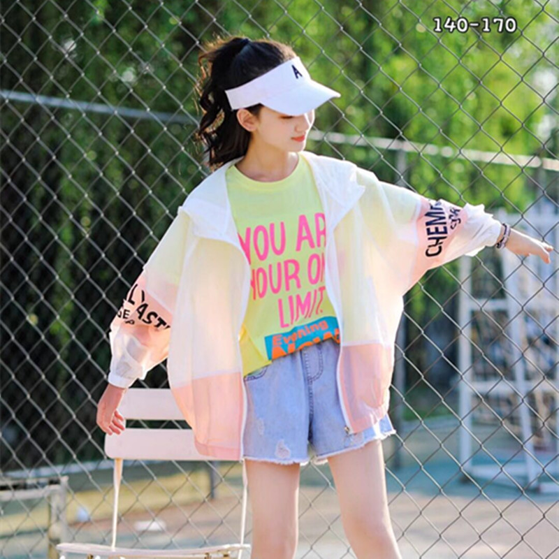 2019夏季新款女童装骄骄虎中大童韩版防晒衣防晒服空调衫宽松8078在类目 童装/婴儿装/亲子装, 外套/夹克/大衣, 普通外套中 - 来自Buy2taobao.com提供专业的淘宝代购服务