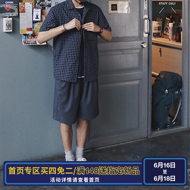 Equality自制夏季日系潮流松紧腰休闲宽松轻薄极简西裤西装短裤男|msdalam kategori Pakaian Lelaki, seluar santai - dari Buy2taobao.com untuk memberikan perkhidmatan ejen Taobao profesional membeli