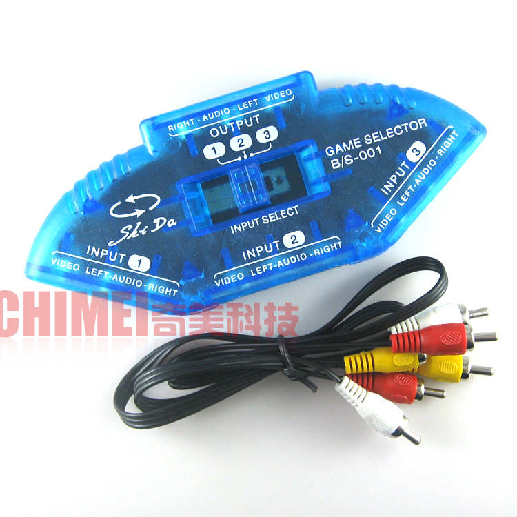 【全新】三进一出AV转换器 音视频切换器 机顶盒/DVD共享3路开关|ruв категории Цифровые аксессуары, бытовой аудио аксессуары, РФ устройство/преобразователь - от Buy2taobao.com для оказания профессиональной услуги покупки агента Taobao