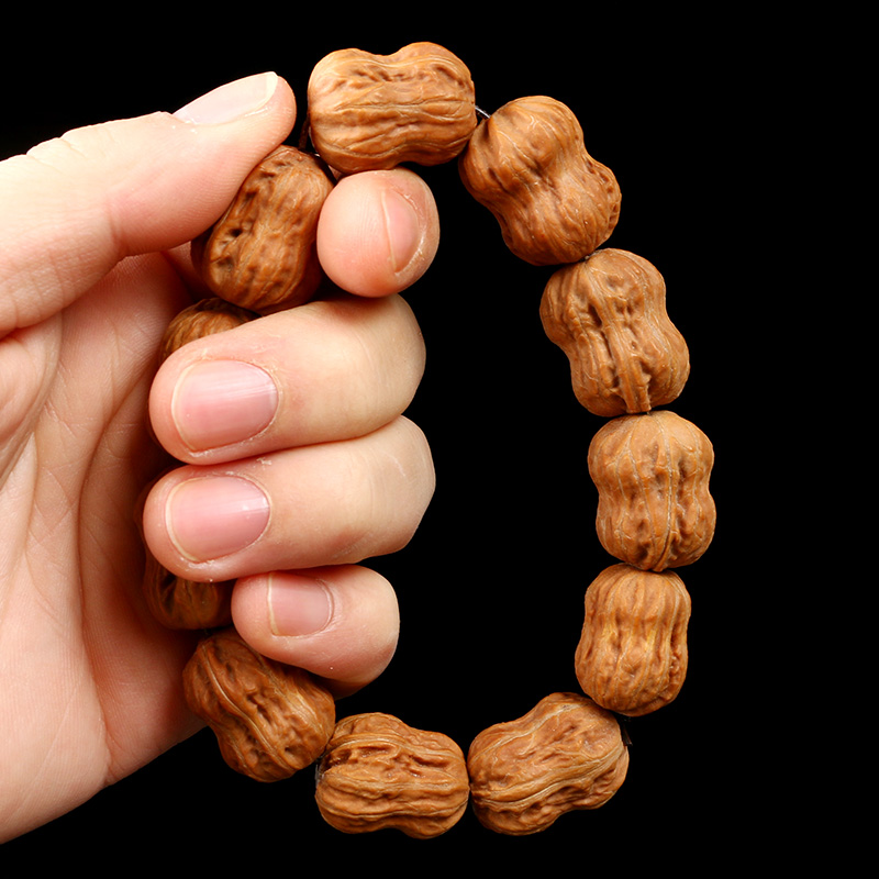 Wenwan Hand playing Walnut Hand string Little Peanut hold Special-shaped peanut gourd Handle piece Xiaoqiu Sub hand Red string Yellowin the Accessories/Fashion Jewelry, Beads/Wooden bracelets , Bracelets/Orb category - from Buy2taobao.com to provide professional Taobao agent buy service