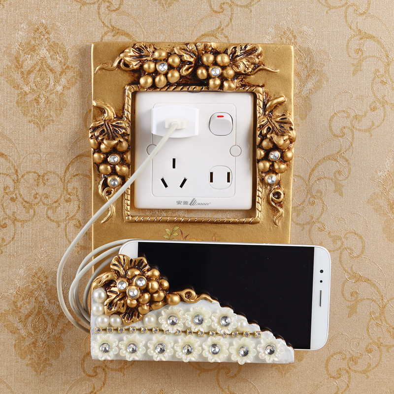 European style high-grade Luxurious Switch Sticker resin Wall stickers Mobile phone holder Home Furnishing Jewelry a living room bedroom socket originalityin the Home accessories , Stickers , Switch Sticker category - from Buy2taobao.com to provide professional Taobao agent buy service