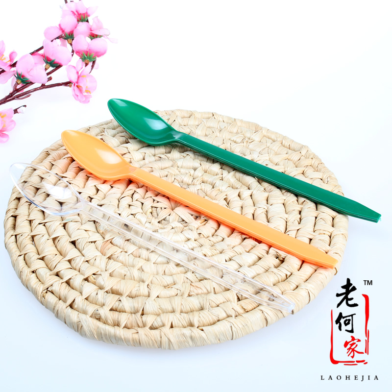 一次性塑料长柄勺D款冰淇淋勺子 加厚长柄羹三色独立包装100只在类目 餐饮具, 餐具, 叉/勺/筷套装中 - 来自Buy2taobao.com提供专业的淘宝代购服务
