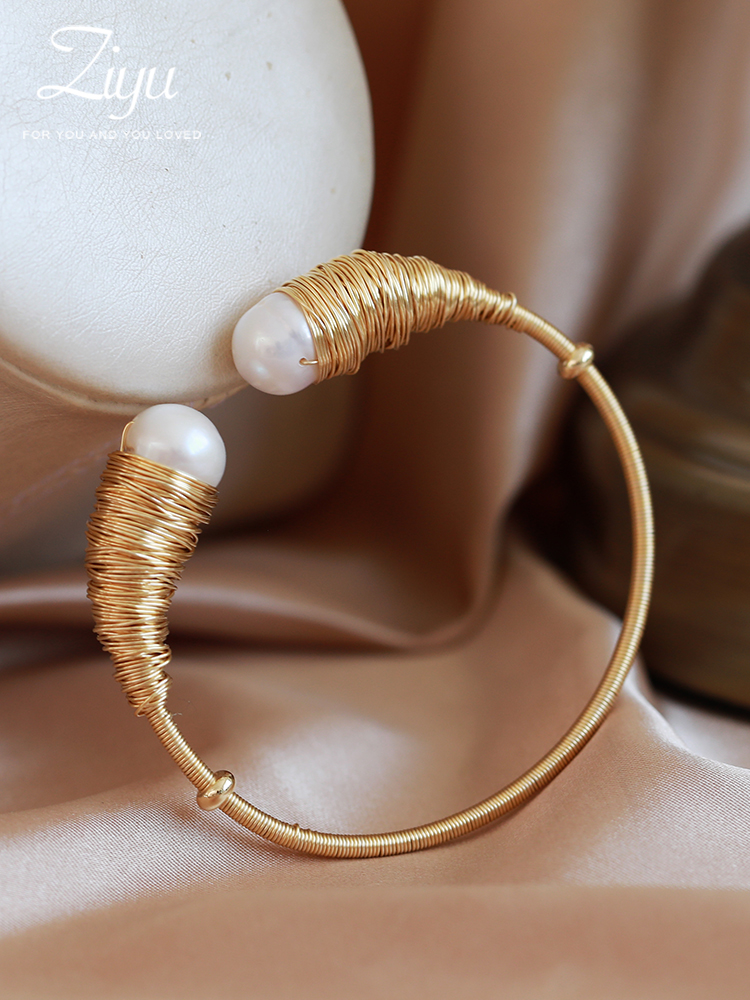 natural Baroque Shaped pearl 2019 new pattern Bracelet Female models Simplicity atmosphere personality Bracelet Bracelet Hand jewelryin the Accessories/Fashion Jewelry, Bracelet category - from Buy2taobao.com to provide professional Taobao agent buy service