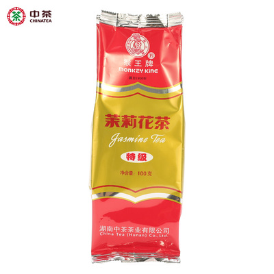 中茶 猴王 茉莉花茶 袋装 特级再加工茶 茉莉花茶100g中粮出品