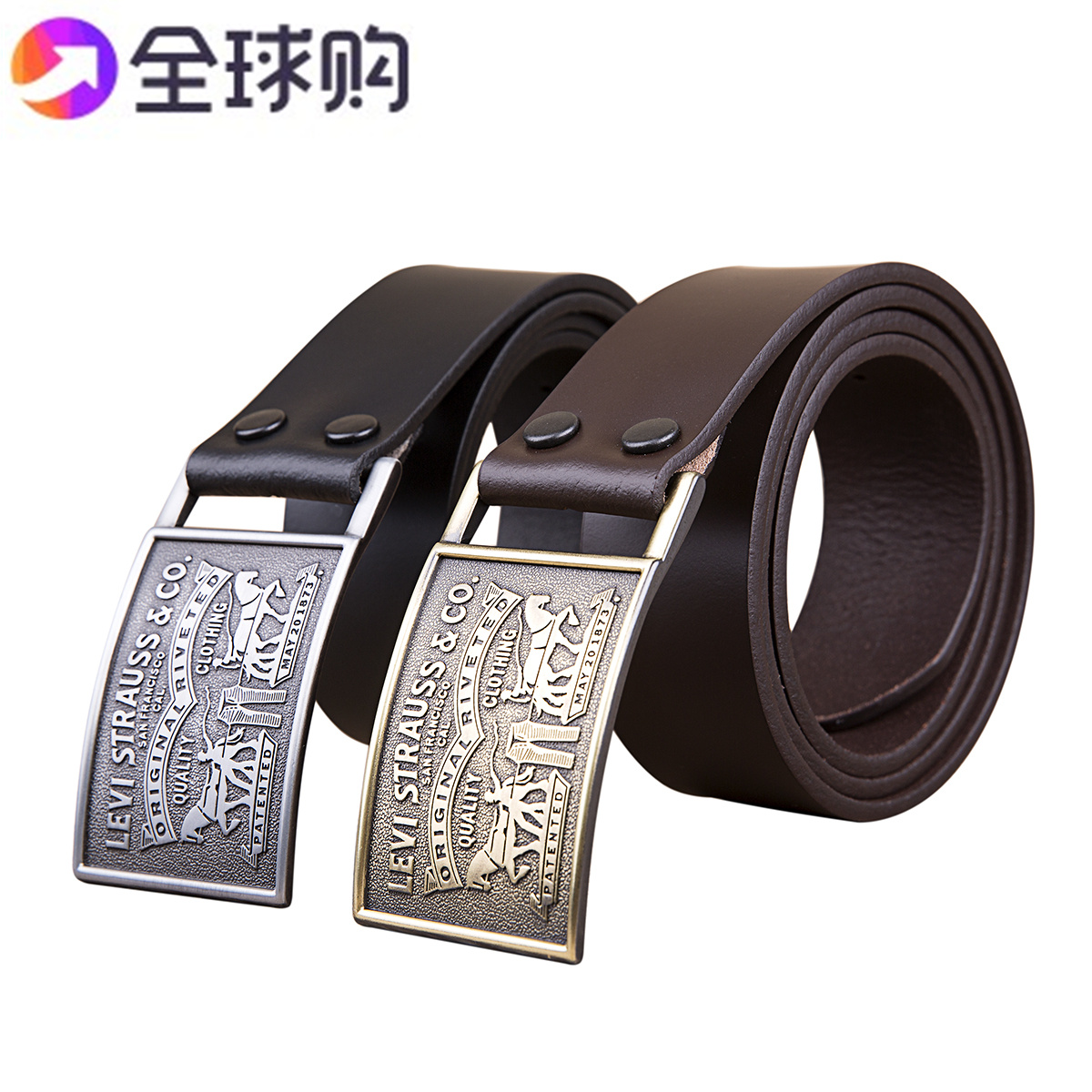 美国正品现货Levis李维斯男士真皮皮带 针扣双马皮带腰带特价包邮在类目 服饰配件/皮带/帽子/围巾, 腰带/皮带/腰链中 - 来自Buy2taobao.com提供专业的淘宝代购服务