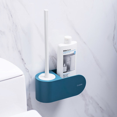 日式马桶刷洗厕所刷无死角软毛免打孔家用卫生间洁厕清洁套装架子