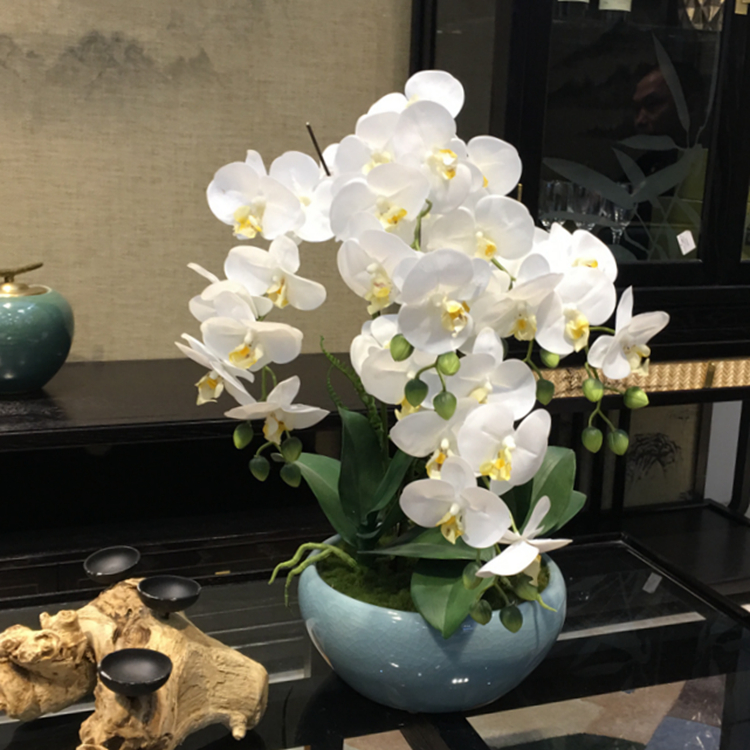 《金缀》仿真假蝴蝶兰软装摆件套装饰新中式整体花艺客厅酒店前台|ruв категории Домашний быт, ваза/цветок/искусственные цветы/моделирование украшения, искусственные цветы/искусственные цветы - от Buy2taobao.com для оказания профессиональной услуги покупки агента Taobao