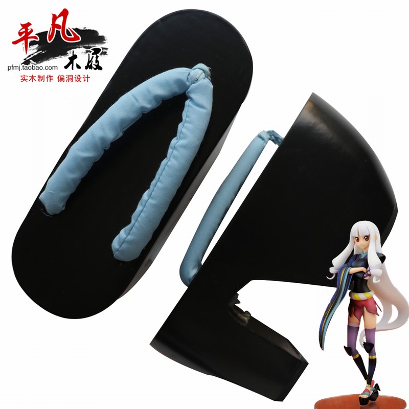 平凡木屐 刀语咎儿cos木屐 10CM跟高黑漆天蓝带 cosplay鞋子 现货|msdalam kategori mod main/animasi/Zhou Bian/cos/permainan papan, kostum cosplay/props/perkhidmatan, aksesori COSPLAY/props/pakaian anak patung - dari Buy2taobao.com untuk memberikan perkhidmatan ejen Taobao profesional membeli