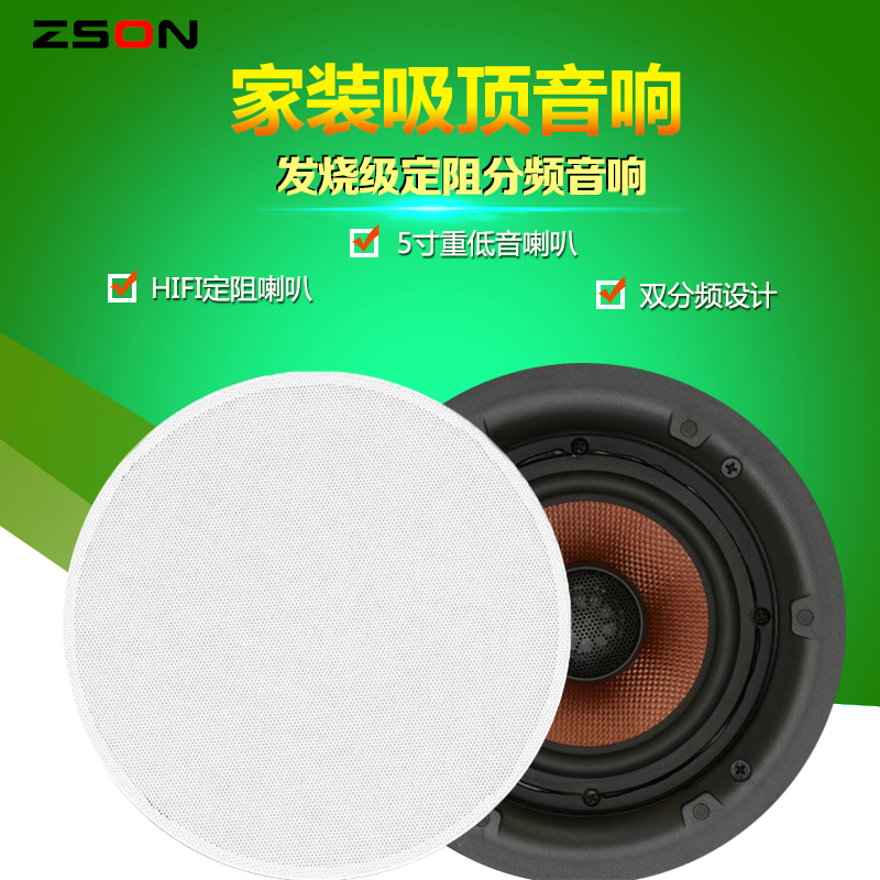 同轴定阻吸顶喇叭环绕立体声家用音响家庭背景音乐天花吊装音响箱|msdalam kategori elektronik/Electrician, Sistem Home Smart, Audio dan kawalan video sistem, pengawal muzik latar belakang - dari Buy2taobao.com untuk memberikan perkhidmatan ejen Taobao profesional membeli