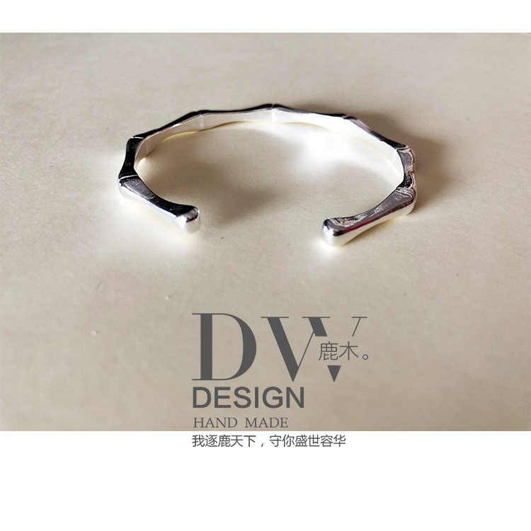 Wood deer|Korean Accessories S925 Sterling Silver Steadily high Simplicity fresh Bamboo Bracelet Bracelet Sterling Silver Jewelry S257in the Accessories/Fashion Jewelry, Bracelet category - from Buy2taobao.com to provide professional Taobao agent buy service