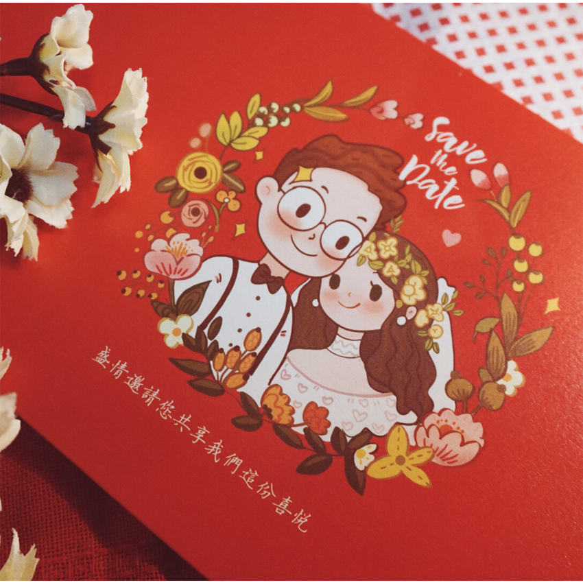 原创卡通结婚请柬信封 新款创意可爱喜帖封套 婚礼庆红邀请函外壳|ruв категории фестиваль товаров/подарок, приглашение - от Buy2taobao.com для оказания профессиональной услуги покупки агента Taobao