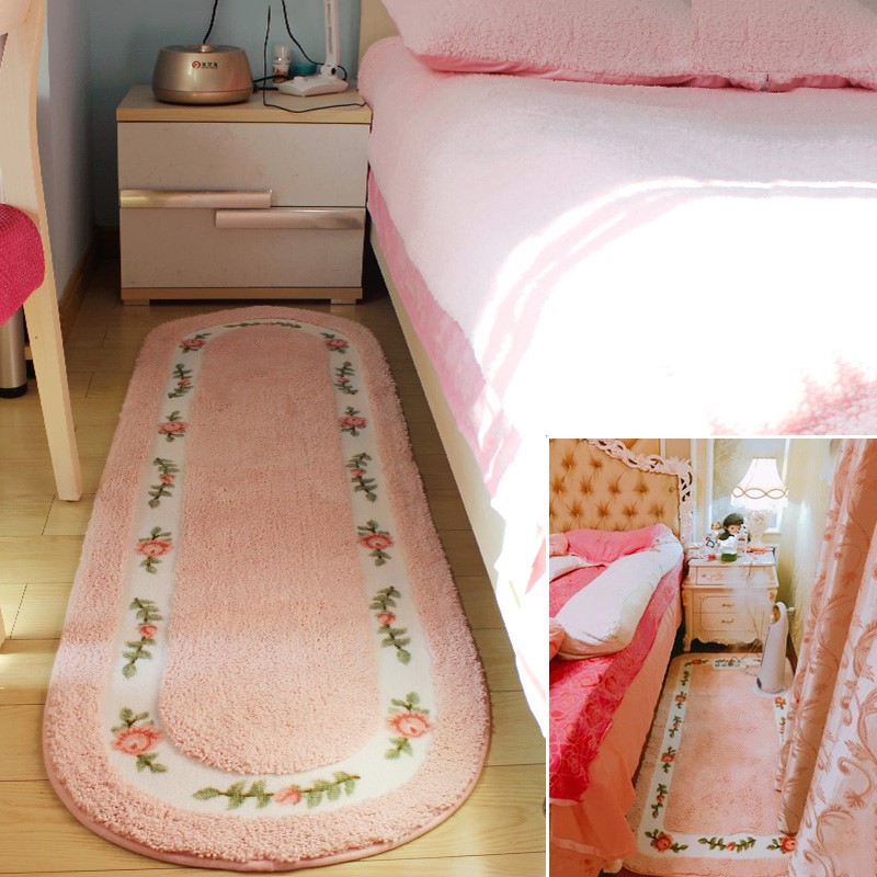 lovely Pink carpet girl student Room Bedroom bed door mat Bed Mat marry Wedding celebration Bedside End of the bed carpetin the Home Fabric , Carpet category - from Buy2taobao.com to provide professional Taobao agent buy service