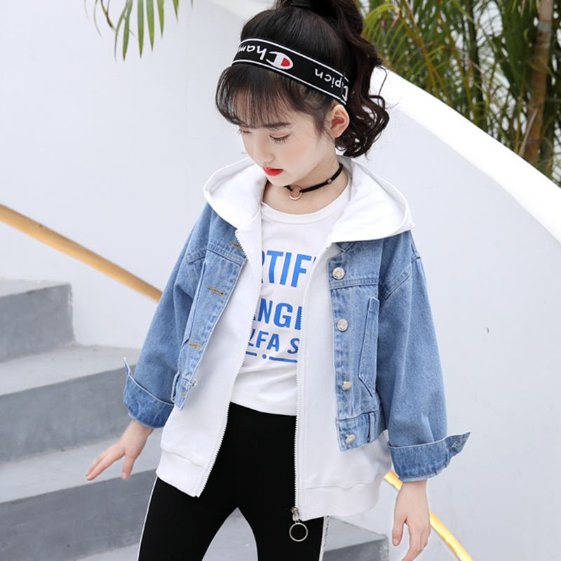 girl spring clothes Denim shirt 2019 new pattern Children's clothing children coat CUHK jacket Cardigan Jacket go outin the Children/Baby/Family fitted , Coat/Jacket/Overcoat , Ordinary jacket category - from Buy2taobao.com to provide professional Taobao agent buy service