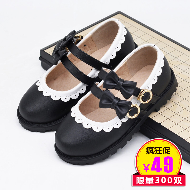 春天小女孩穿的鞋子女童鞋子春款2019新款百搭韩版公主单鞋小皮鞋在类目 童鞋/婴儿鞋/亲子鞋, 皮鞋中 - 来自Buy2taobao.com提供专业的淘宝代购服务