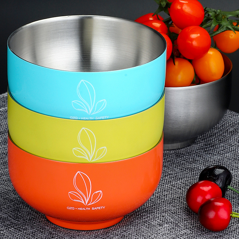 304 Stainless steel Rice bowl household double-deck Anti scald children baby Insulated bowl adult originality Size Rice bowlin the Tableware , Tableware , Bowl category - from Buy2taobao.com to provide professional Taobao agent buy service